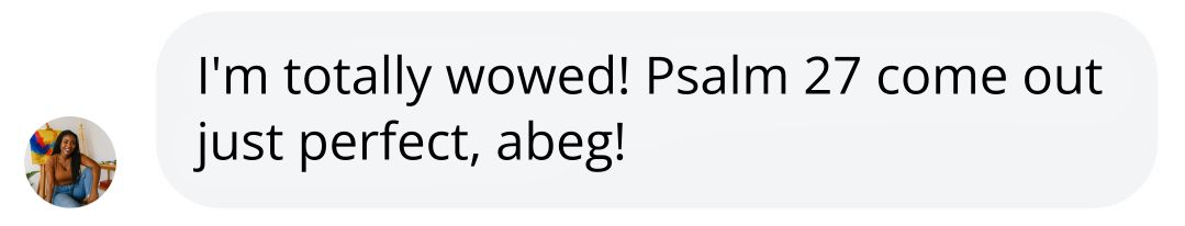 Client feedback 1